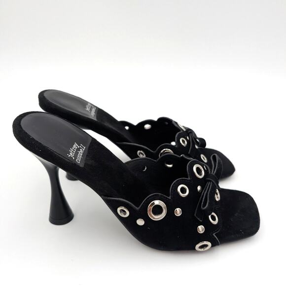 Jeffrey Campbell Odom Studded Slide Sandal Women's Black Size US5.5 EU36 - Picture 4 of 13